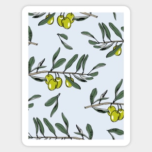 Olives - Mediterranean pattern Sticker